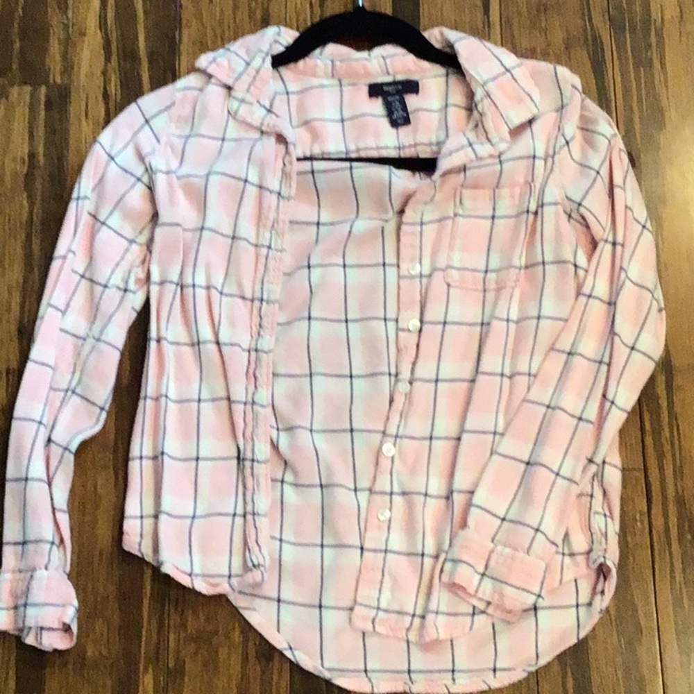 Gap Girls Pink Flannel shirt
